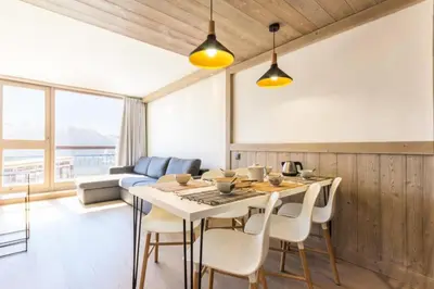 Coin salon dans l'établissement Résidence Nova 2 - Appartement 2 pièces 6 personnes proche des pistes MAE-4824
