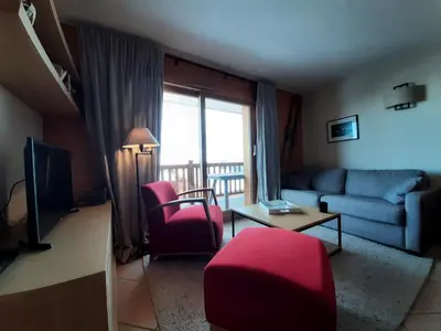 Coin salon dans l'établissement Résidence Saint Bernard - Appartement de standing 3 pièces 6 personnes MAE-4844