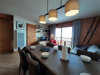 Coin salon dans l'établissement Résidence Saint Bernard - Appartement de standing 3 pièces 6 personnes MAE-4844
