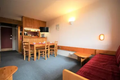 Cuisine ou kitchenette dans l'établissement Résidence Armoise - Deux pièces 6 personnes centre station MAE-4854