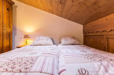 Un ou plusieurs lits dans un hébergement de l'établissement Résidence Alpages Du Chantel - Charmant Appartement 3 Pièces 6 personnes MAE-4894