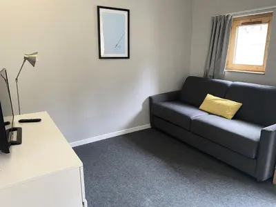 Coin salon dans l'établissement Résidence Thuria - Charmant 2 pièces 5 personnes MAE-4994