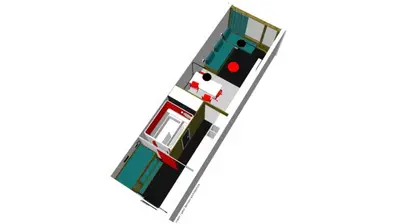 Plan de l'établissement Résidence Lauzieres - Studio 5 personnes pied des pistes MAE-5004