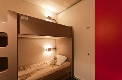 Un ou plusieurs lits dans un hébergement de l'établissement Résidence Lauzieres - Studio 5 personnes pied des pistes MAE-5084