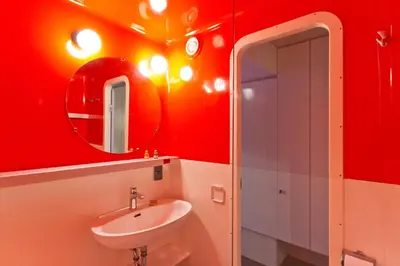 Salle de bains dans l'établissement Résidence Lauzieres - Studio 5 personnes pied des pistes MAE-5084