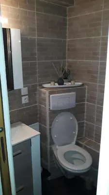 Salle de bains dans l'établissement Résidence Lanchettes - Studio 4/5 personnes pied des pistes MAE-5294