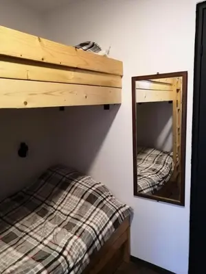 Un ou plusieurs lits dans un hébergement de l'établissement Résidence Lanchettes - Studio 4/5 personnes pied des pistes MAE-5294