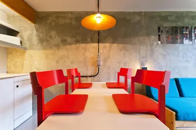 Coin salon dans l'établissement Résidence Lauzieres - Studio 5 personnes pied des pistes MAE-5344