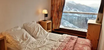 Un ou plusieurs lits dans un hébergement de l'établissement Résidence Nova 3 - Appartement 2 pièces 6 personnes proche des pistes MAE-5494