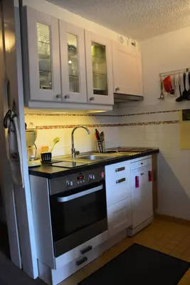 Cuisine ou kitchenette dans l'établissement Résidence Aiguille Grive 3 - Duplex 5/6 personnes au calme MAE-5554