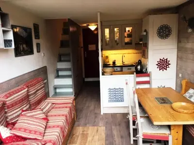 Coin salon dans l'établissement Résidence Aiguille Grive 3 - Duplex 5/6 personnes au calme MAE-5554