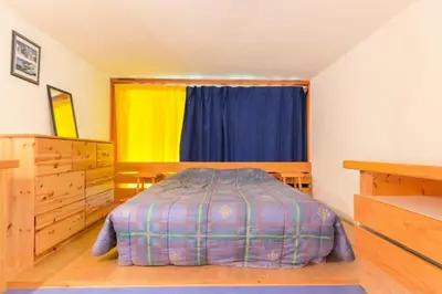 Un ou plusieurs lits dans un hébergement de l'établissement Résidence Aiguille Grive 1 - Duplex mezzanine 5/6 personnes au calme MAE-5644