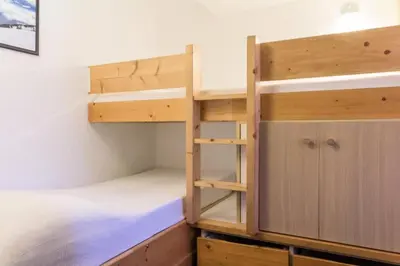 Un ou plusieurs lits dans un hébergement de l'établissement Résidence Aiguille Grive 2 - Duplex mezzanine 5 personnes au calme MAE-5704