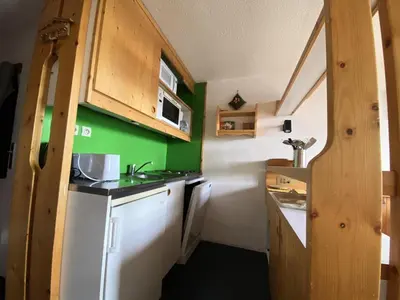 Cuisine ou kitchenette dans l'établissement Résidence Aiguille Grive 3 - Duplex 4/5 personnes au calme MAE-5724