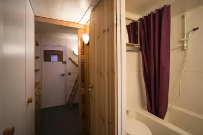 Salle de bains dans l'établissement Résidence Lauzieres - Studio 5 personnes pieds des pistes MAE-5784
