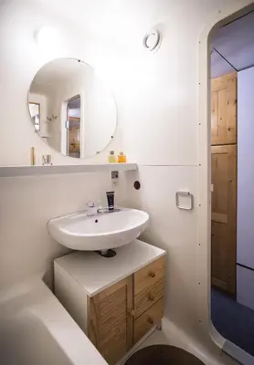 Salle de bains dans l'établissement Résidence Lauzieres - Studio 5 personnes pieds des pistes MAE-5784