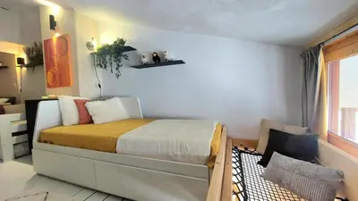 Un ou plusieurs lits dans un hébergement de l'établissement Résidence Mirantins 2 - Duplex 6 personnes proche Transarc MAE-5794