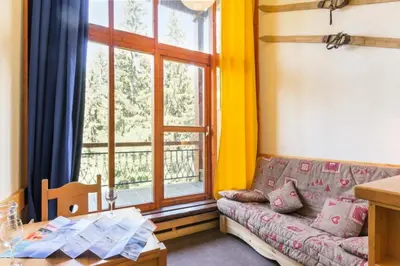 Coin salon dans l'établissement Résidence Aiguille Grive 1 - Duplex mezzanine 5 personnes au calme MAE-5884