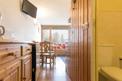 Télévision ou salle de divertissement dans l'établissement Résidence Grand Arbois - Studio 4 personnes centre station MAE-6034