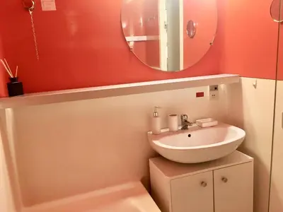 Salle de bains dans l'établissement Résidence Lauzieres - Studio 5 personnes pied des pistes MAE-6434