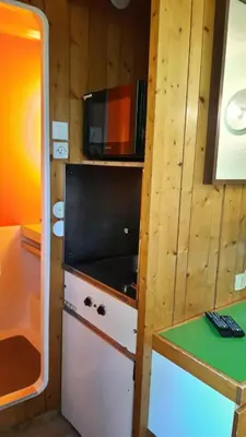 Cuisine ou kitchenette dans l'établissement Résidence Nova 1 - Studette 2 personnes pied des pistes MAE-6554