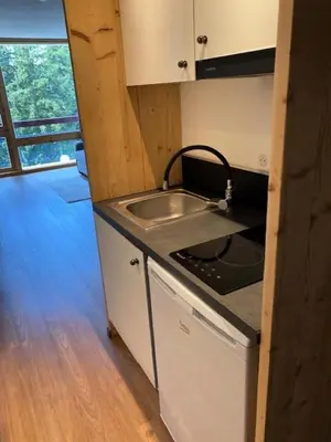 Cuisine ou kitchenette dans l'établissement Résidence Bellecote - Studio 2 personnes pied des pistes MAE-2045