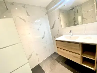 Salle de bains dans l'établissement Résidence Bellecote - Studio 2 personnes pied des pistes MAE-2045