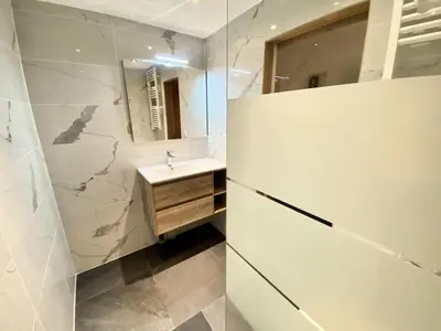 Salle de bains dans l'établissement Résidence Bellecote - Studio 2 personnes pied des pistes MAE-2045