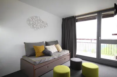 Coin salon dans l'établissement Résidence Varet 2 - Appartement 3 pièces 6-7 personnes Varet MAE-7864