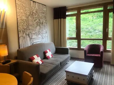 Coin salon dans l'établissement Résidence Les Souverains Edenarc - Appartement de standing 2 Pièces 4 persones MAE-0924