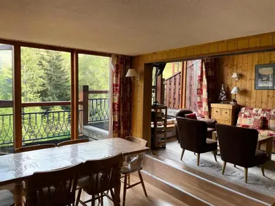 Coin salon dans l'établissement Résidence Aiguille Grive 3 - Appartement spacieux · Ski aux pieds · Balcon MAE-3954