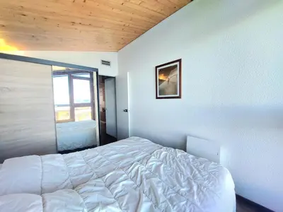 Un ou plusieurs lits dans un hébergement de l'établissement Résidence Tournavelles 1 - Spacieux appartement 9 personnes front de neige MAE-1234