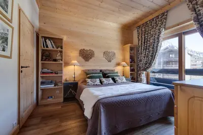 Un ou plusieurs lits dans un hébergement de l'établissement Appartement dans le centre de Val d'Isère