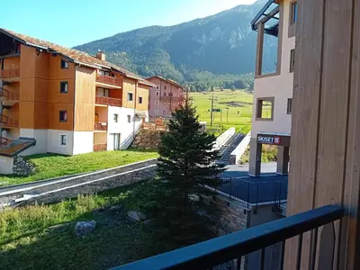 Vue générale sur la montagne ou vue sur la montagne depuis l'appartement