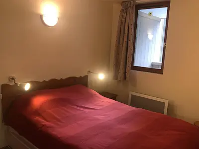 Un ou plusieurs lits dans un hébergement de l'établissement Terrasses F 102 PARC NAT VANOISE appart 4 per