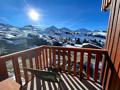 Vue générale sur la montagne ou vue sur la montagne depuis l'appartement
