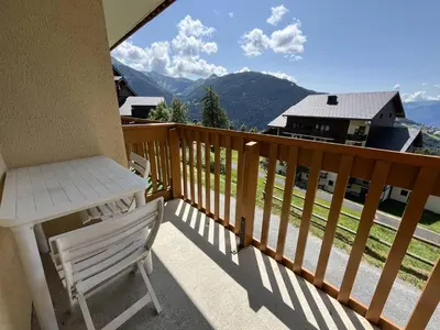 Vue générale sur la montagne ou vue sur la montagne depuis l'appartement