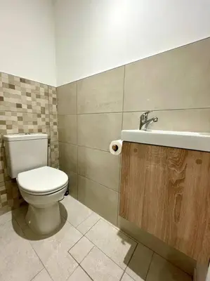 Salle de bains dans l'établissement Grand studio Champagny-le-Haut
