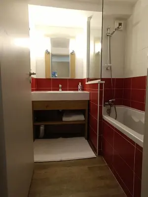 Salle de bains dans l'établissement 4-6 pers ski pieds Belle Plagne Les Gémeaux