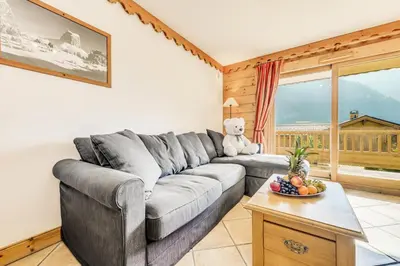 Vue générale sur la montagne ou vue sur la montagne depuis l'appartement