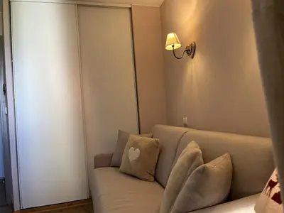 Coin salon dans l'établissement Appartement 4 pièces avec PARKING, animaux admis, accès pistes - 6 pers, Vallandry - FR-1-757-115
