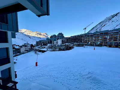 L'établissement Studio les Tufs pied des pistes Tignes Val Claret départ ESF en hiver