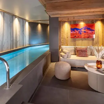 Chalet privé de Luxe IGLOO avec Piscine Sauna et Cheminée