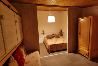 Un ou plusieurs lits dans un hébergement de l'établissement MyHome - Génépis 29 - 4pax skis aux pieds Val Claret