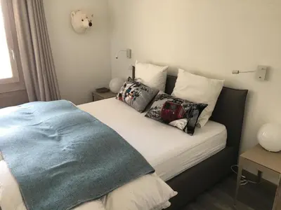 Un ou plusieurs lits dans un hébergement de l'établissement MyHome - Curling A3 15 - Très beau 2 pièces 4pax skis aux pieds - Val Claret