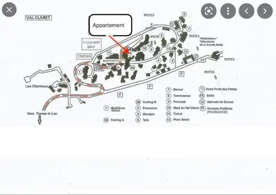 Plan de l'établissement MyHome - Curling A3 15 - Très beau 2 pièces 4pax skis aux pieds - Val Claret