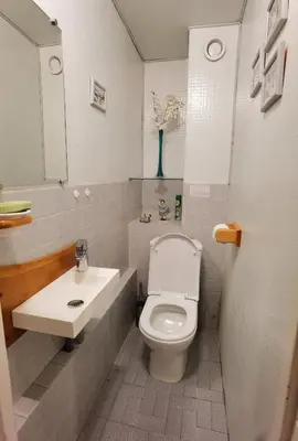 Salle de bains dans l'établissement MyHome - Génépis 33 - 4 pax skis aux pieds - Val Claret