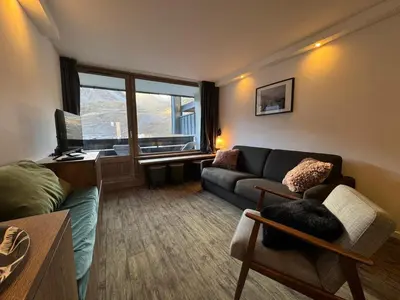 Coin salon dans l'établissement PLA134 - SUPERBE Appt 4-6pers traversant coeur val Claret