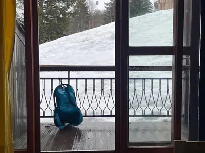 L'établissement Duplex calme près des pistes avec balcon - FR-1-346-578 en hiver