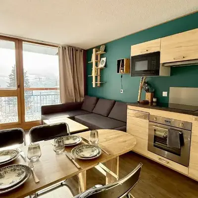 La Perdrix Blanche Appartement moderne Ski aux pieds - Vue panoramique et chambre séparée - 4 pers - Arcs 2000